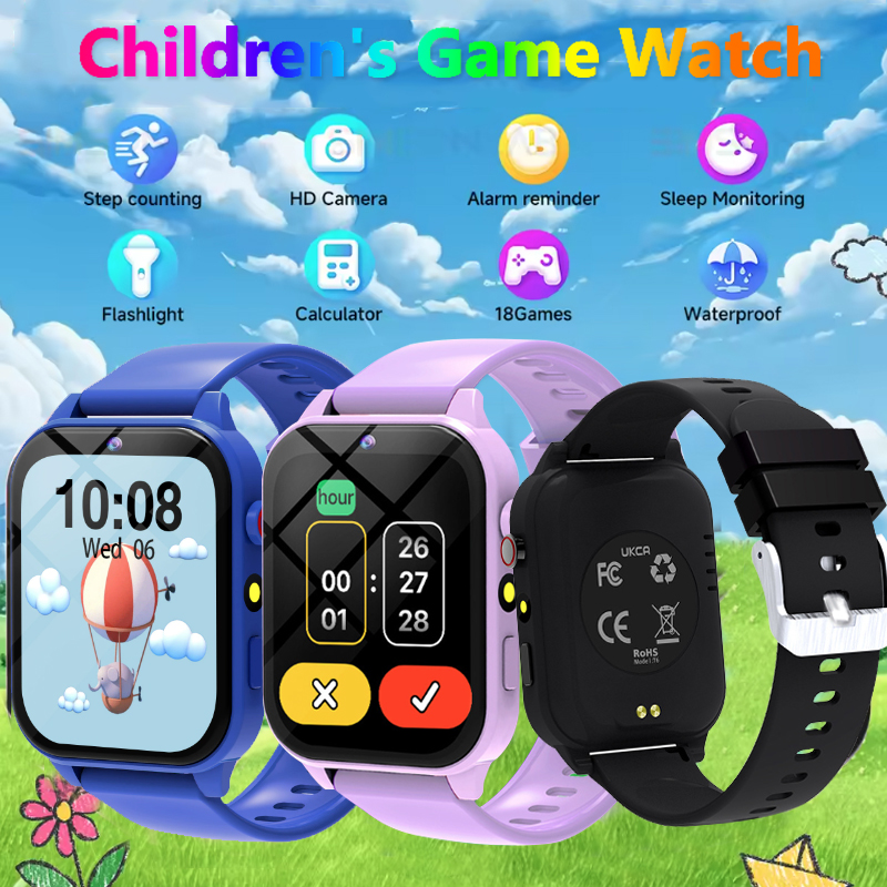Kids Smartwatch Gps - Kids Game Smart Watch Flashlight Waterproof