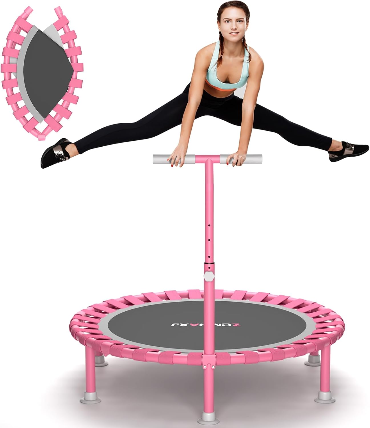 Trampoline Mini Indoor - Foldable Mini Trampoline, 40