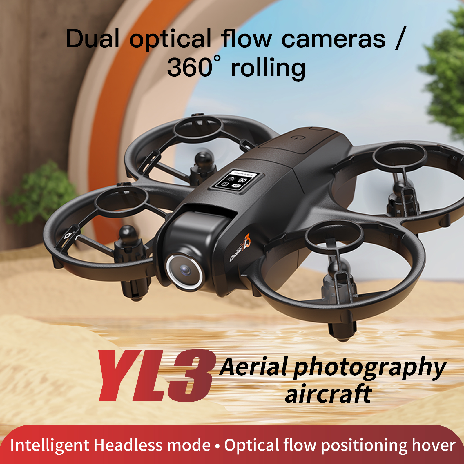 Kids Toys Drone - YL3 Remote-Controlled Drone with 2.4-Inch Screen