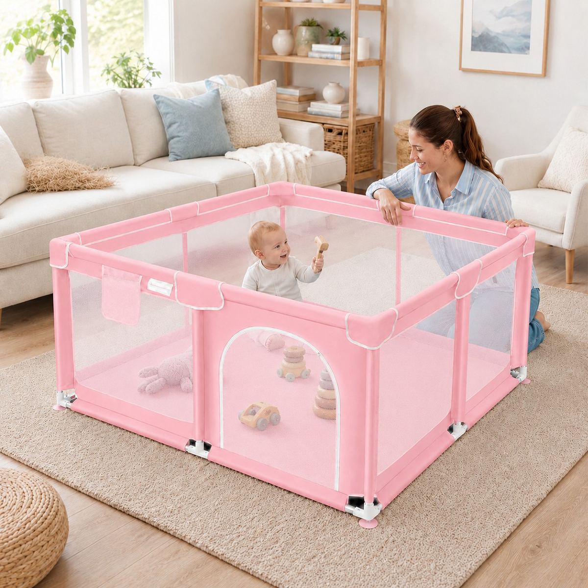 Kids Play Zone Toys - Kmaier Baby Playpen Indoor/Outdoor Safety Play