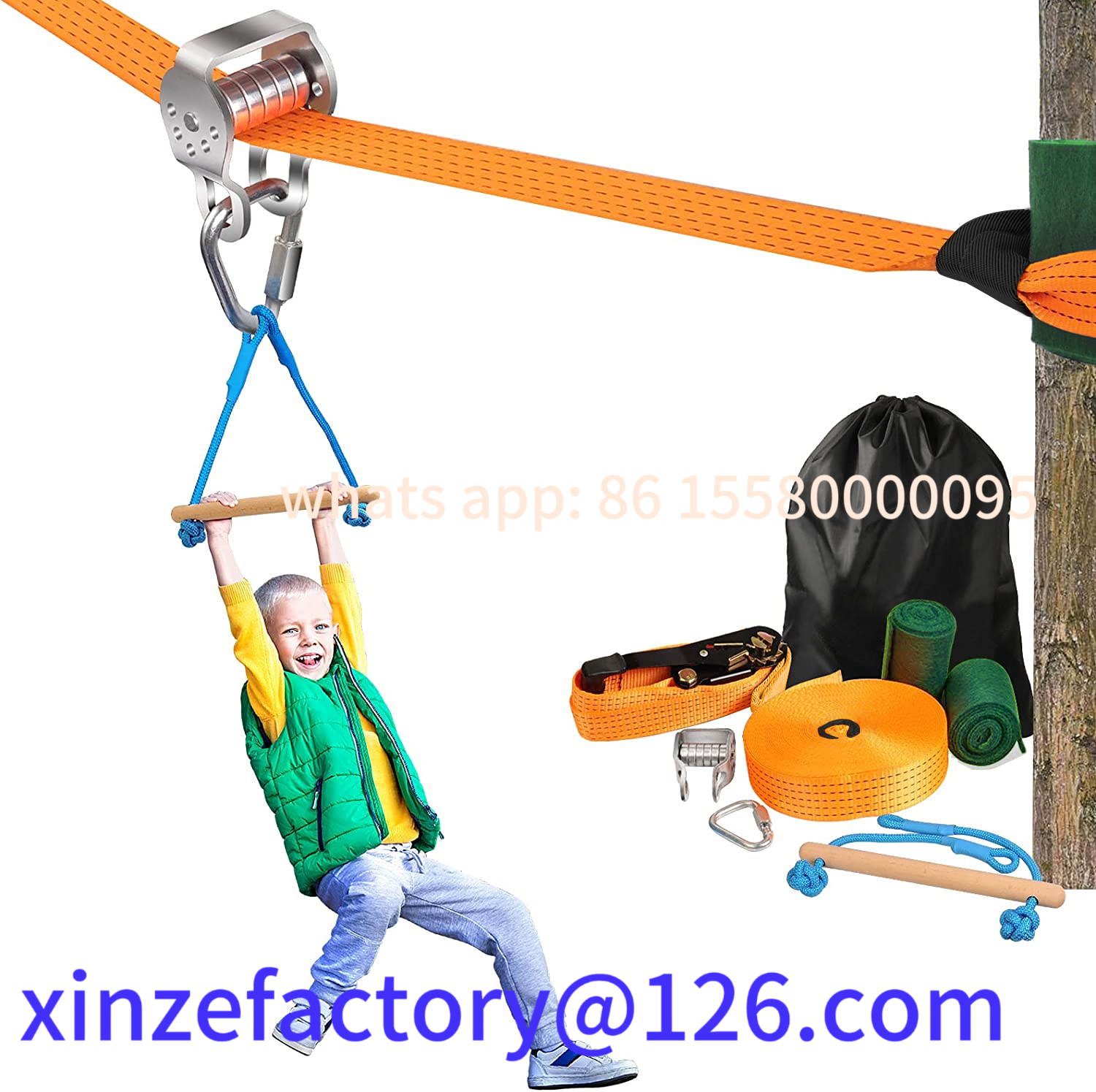 Customizable 20m Kids Zipline  - đánh giá và giá Kids Zip Toys