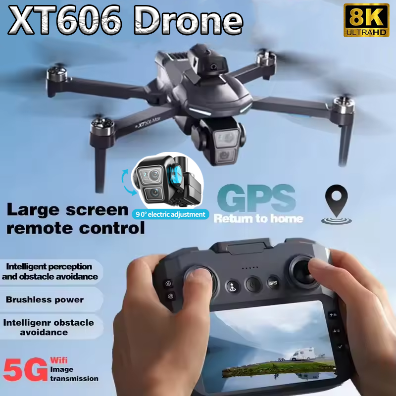 XT606 MAX GPS NEW Drone 8k Pro - đánh giá và giá Kids Toys Drone