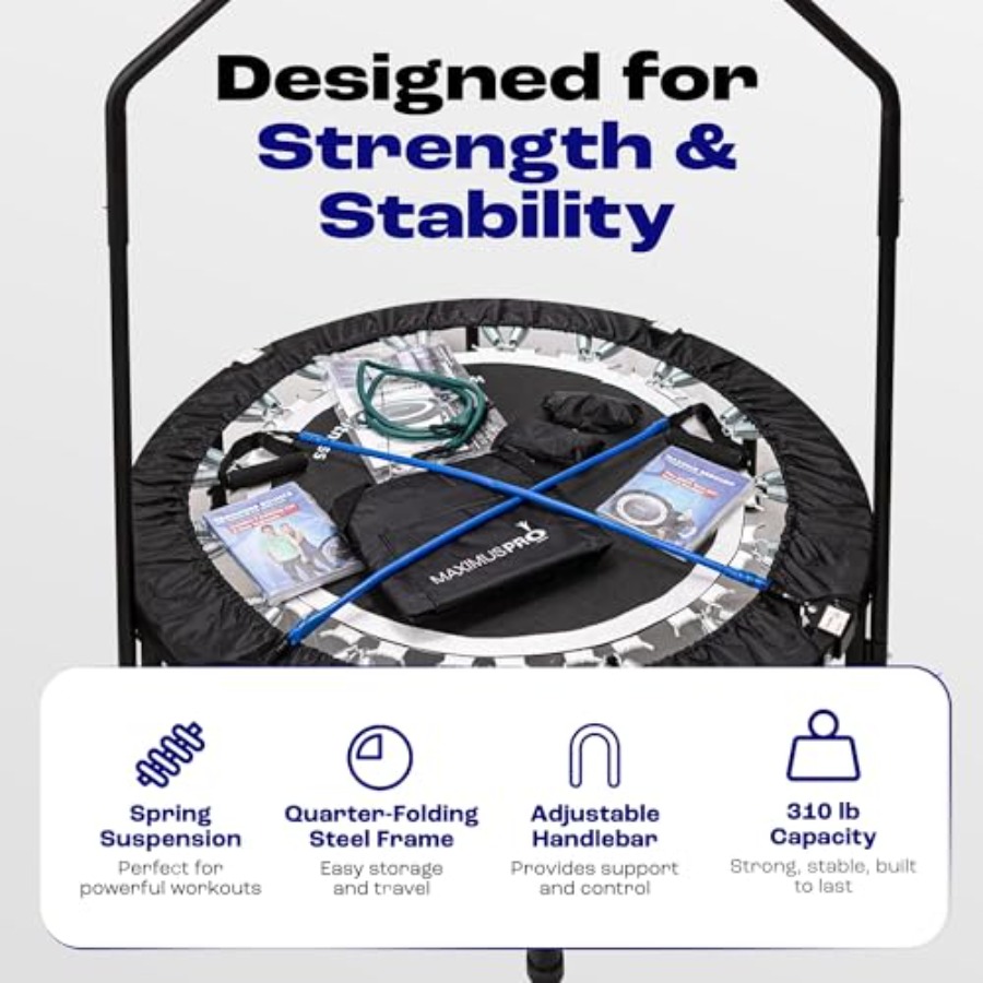 Maximus PRO Folding Rebounder  - đánh giá và giá Trampoline Mini Indoor