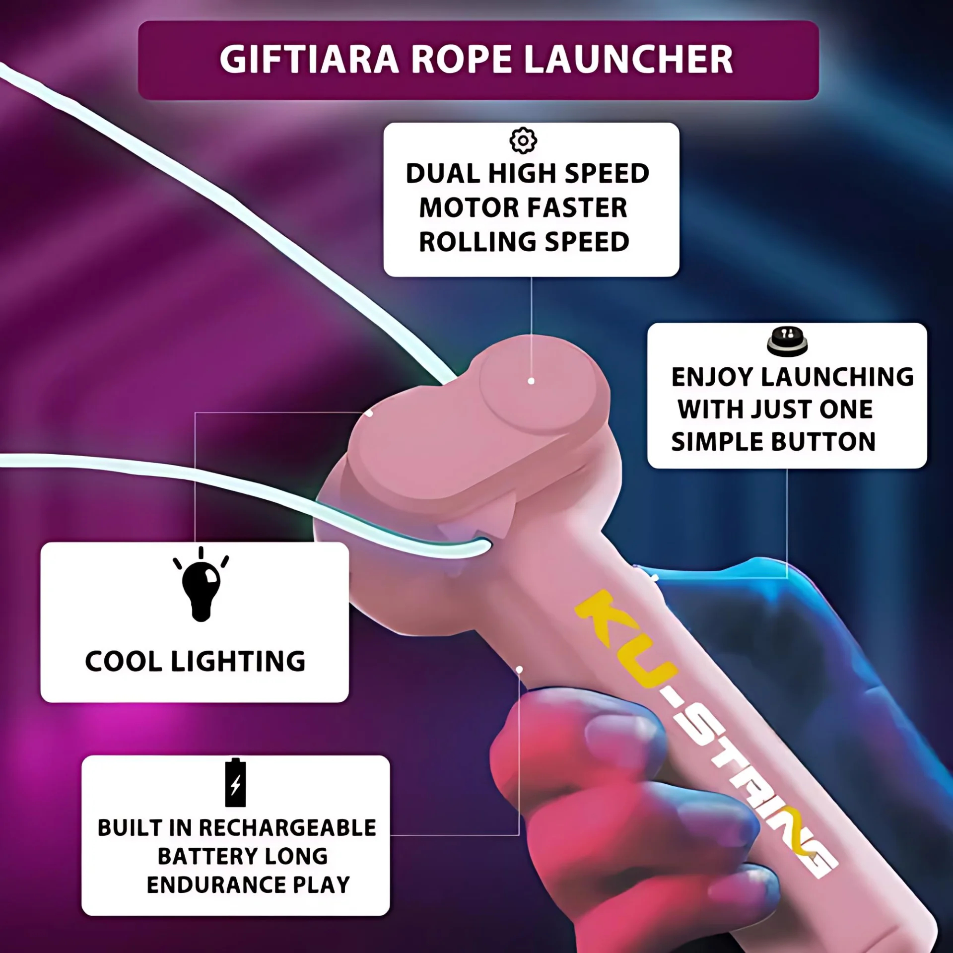 Kids Launcher Loop Rope Toy Ro - đánh giá và giá Kids Zip Toys