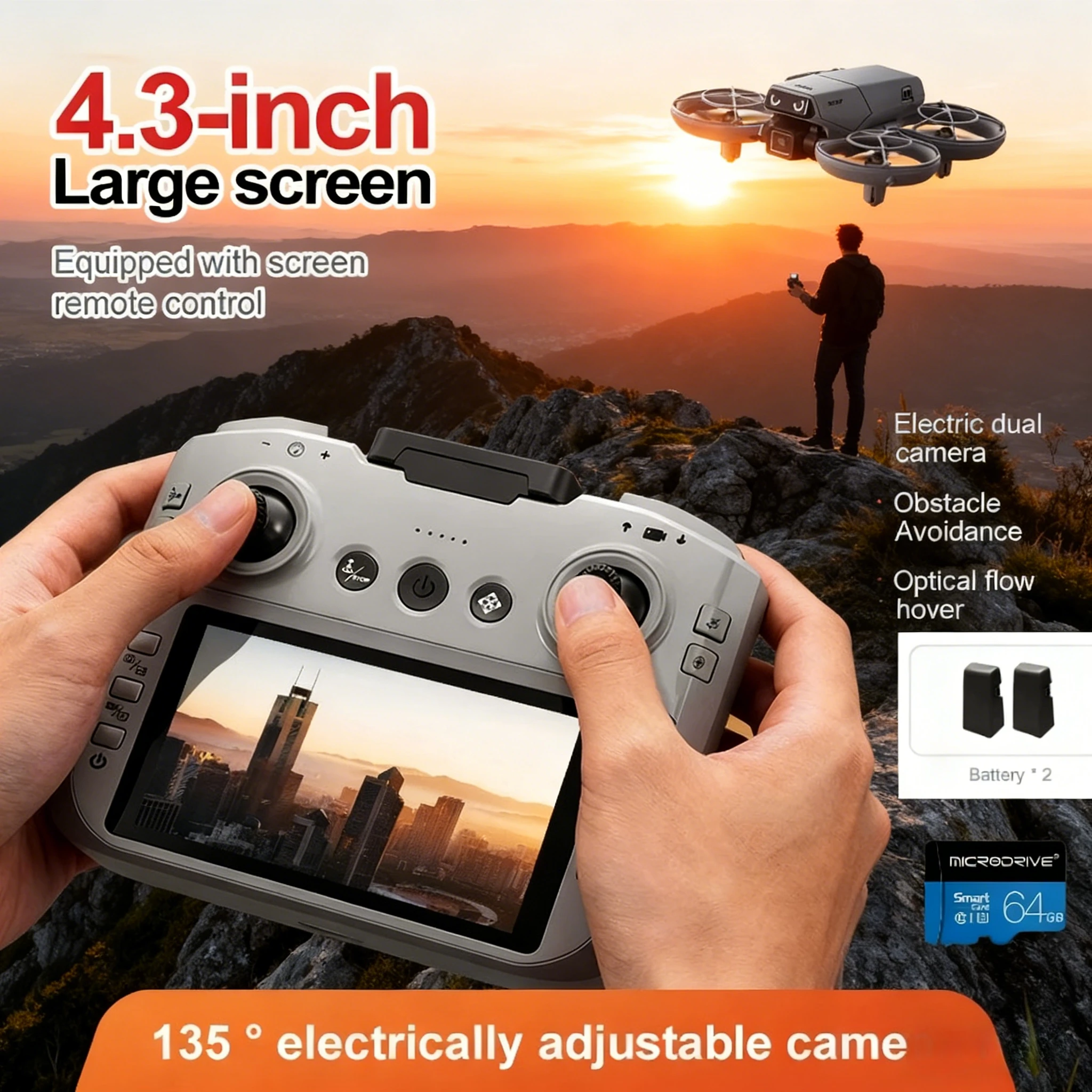 D36 Mini Drone With Screen Rem - đánh giá và giá Kids Toys Drone