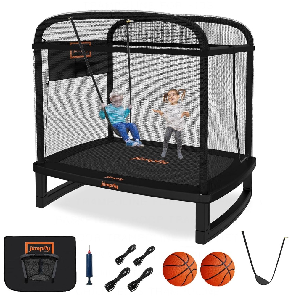 6FT Rectangle Toddler Trampoli - đánh giá và giá Trampoline Mini Indoor