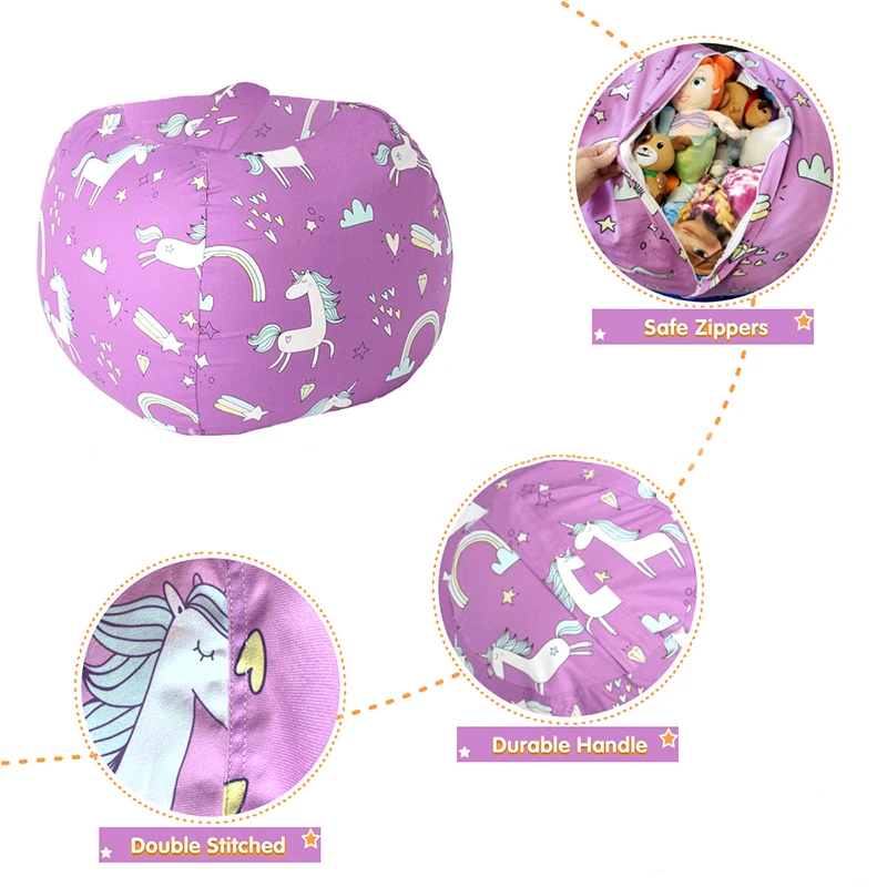 2025 New Bean Bag Storage Stuf - đánh giá và giá Kids Zip Toys