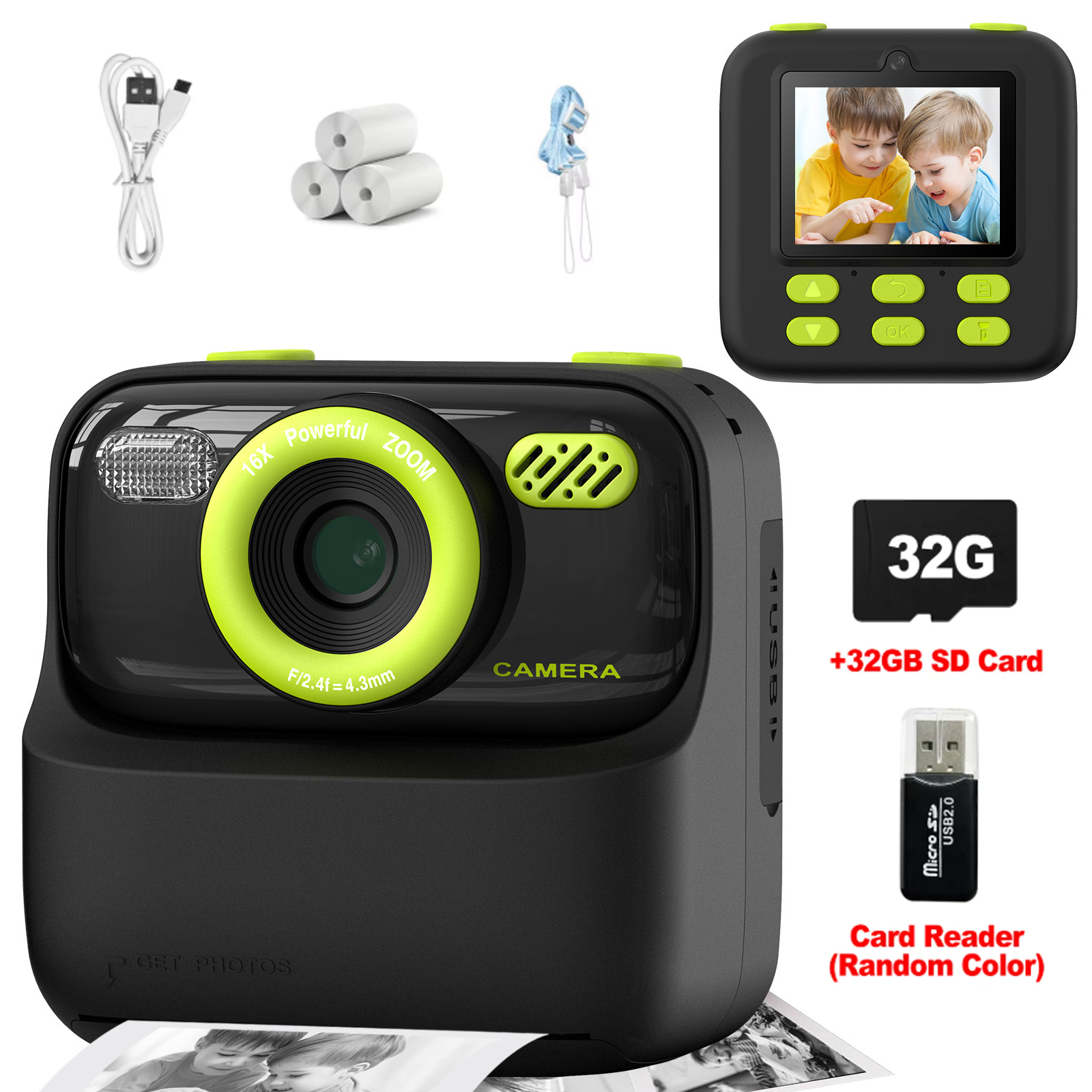 Kids Instant Print Camera 32GB - đánh giá và giá Kids Toys Youtube