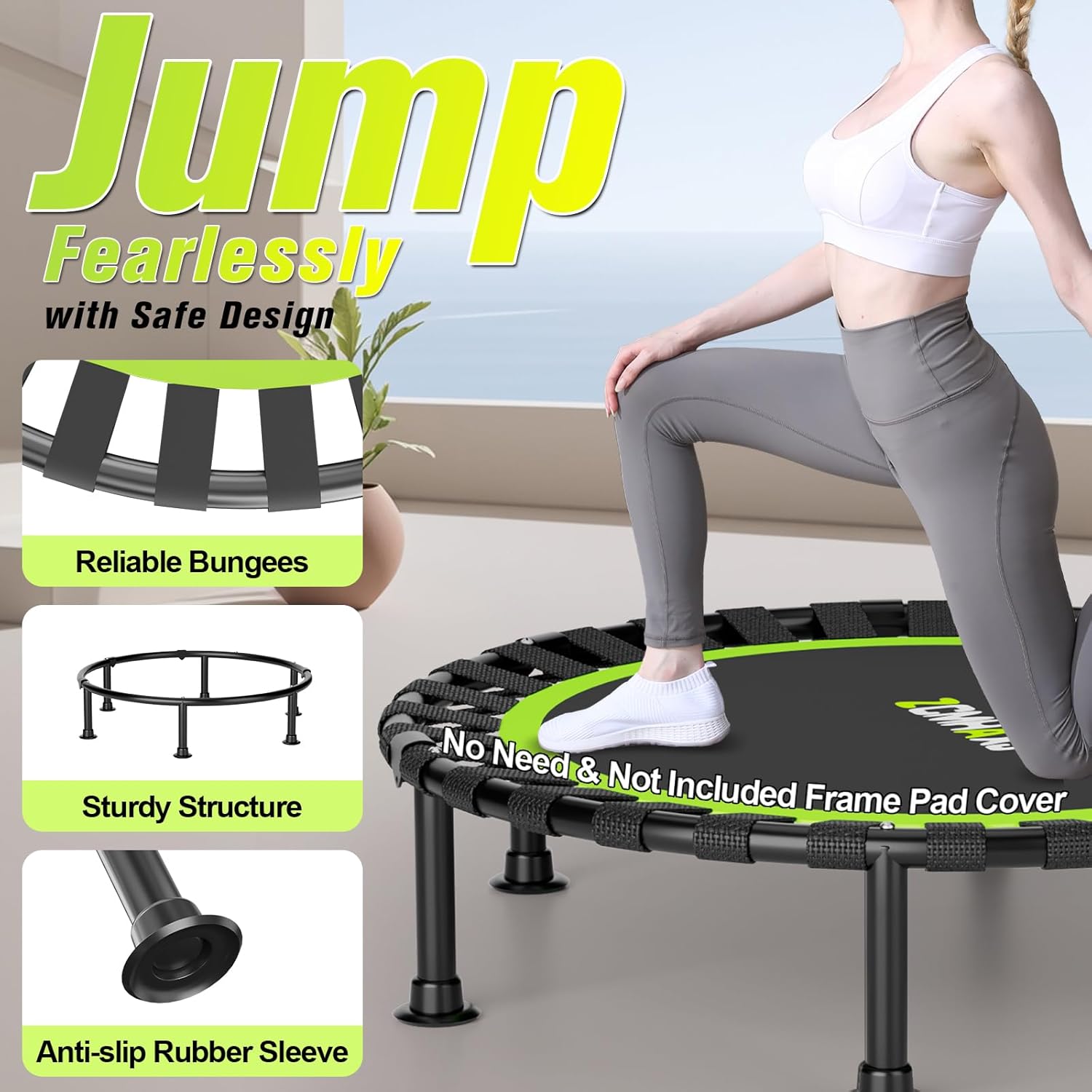 Foldable Mini Rebounder Trampo - đánh giá và giá Trampoline Mini Indoor