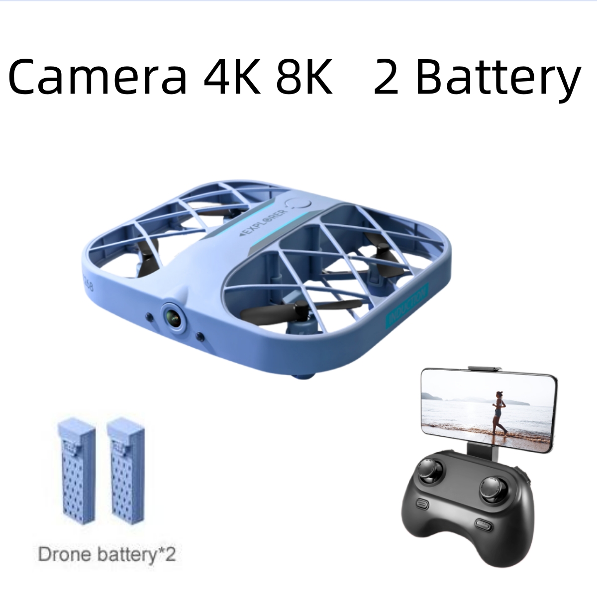 JJRC H107 FPV RC Drone with 2  - đánh giá và giá Kids Toys Drone