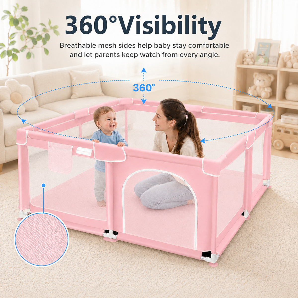 Kmaier Baby Playpen Indoor/Out - đánh giá và giá Kids Play Zone Toys