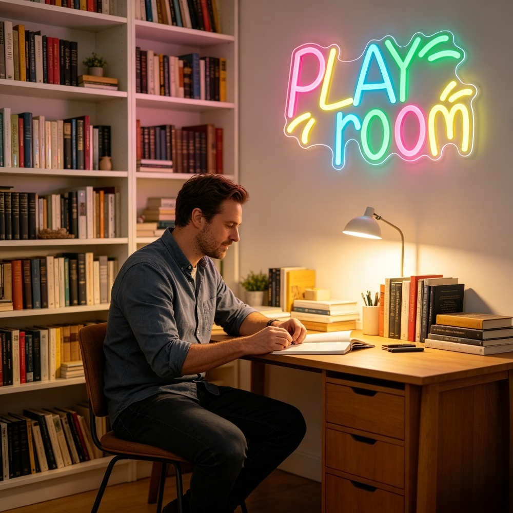 Play Room Neon Sign LED Night  - đánh giá và giá Kids Play Zone Toys